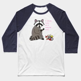 Self Love Raccoon Baseball T-Shirt